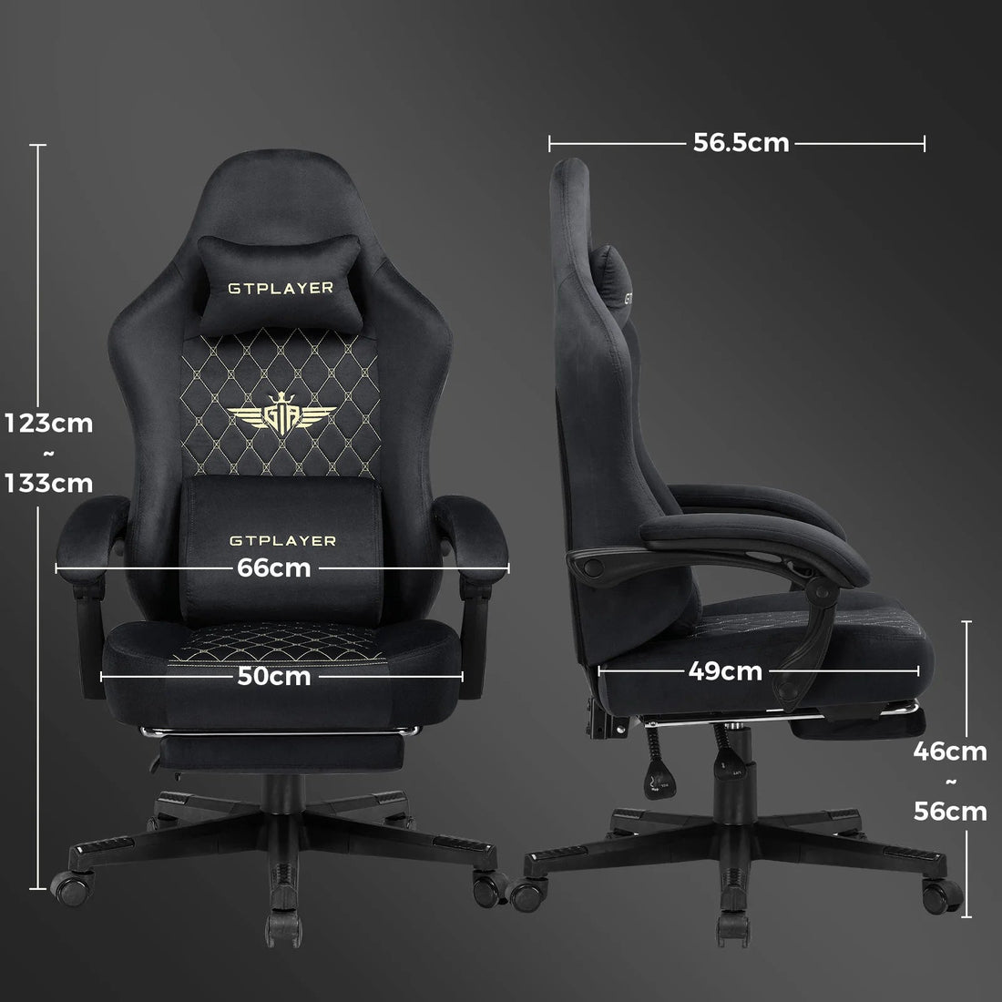 Chaise de bureau style gaming solide - vente privée 14:175;200007763:201336101