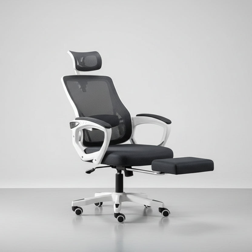 Chaise de bureau sur roues à dossier réglable - vente privée 14:1063Black 2D armrest