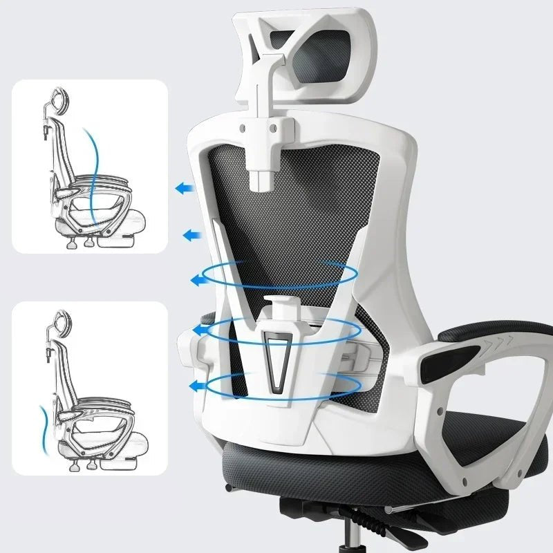 Chaise de bureau sur roues à dossier réglable - vente privée 14:1063Black 2D armrest