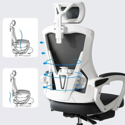 Chaise de bureau sur roues à dossier réglable - vente privée 14:1063Black 2D armrest