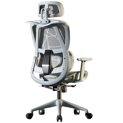 Chaise de bureau sur roues à dossier réglable - vente privée 14:200005536Grey  2D armrest