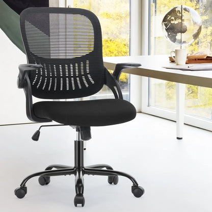 Chaise de bureau télétravail simple et confortable - vente privée 14:200004889Short  flip armrest;200007763:201336101