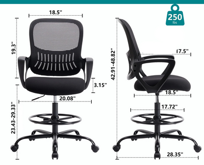 Chaise de bureau télétravail simple et confortable - vente privée 14:200005536Short  fixed armrest;200007763:201336101