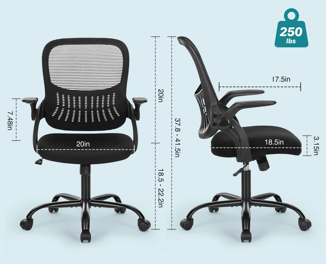 Chaise de bureau télétravail simple et confortable - vente privée 14:200005536Short  fixed armrest;200007763:201336101