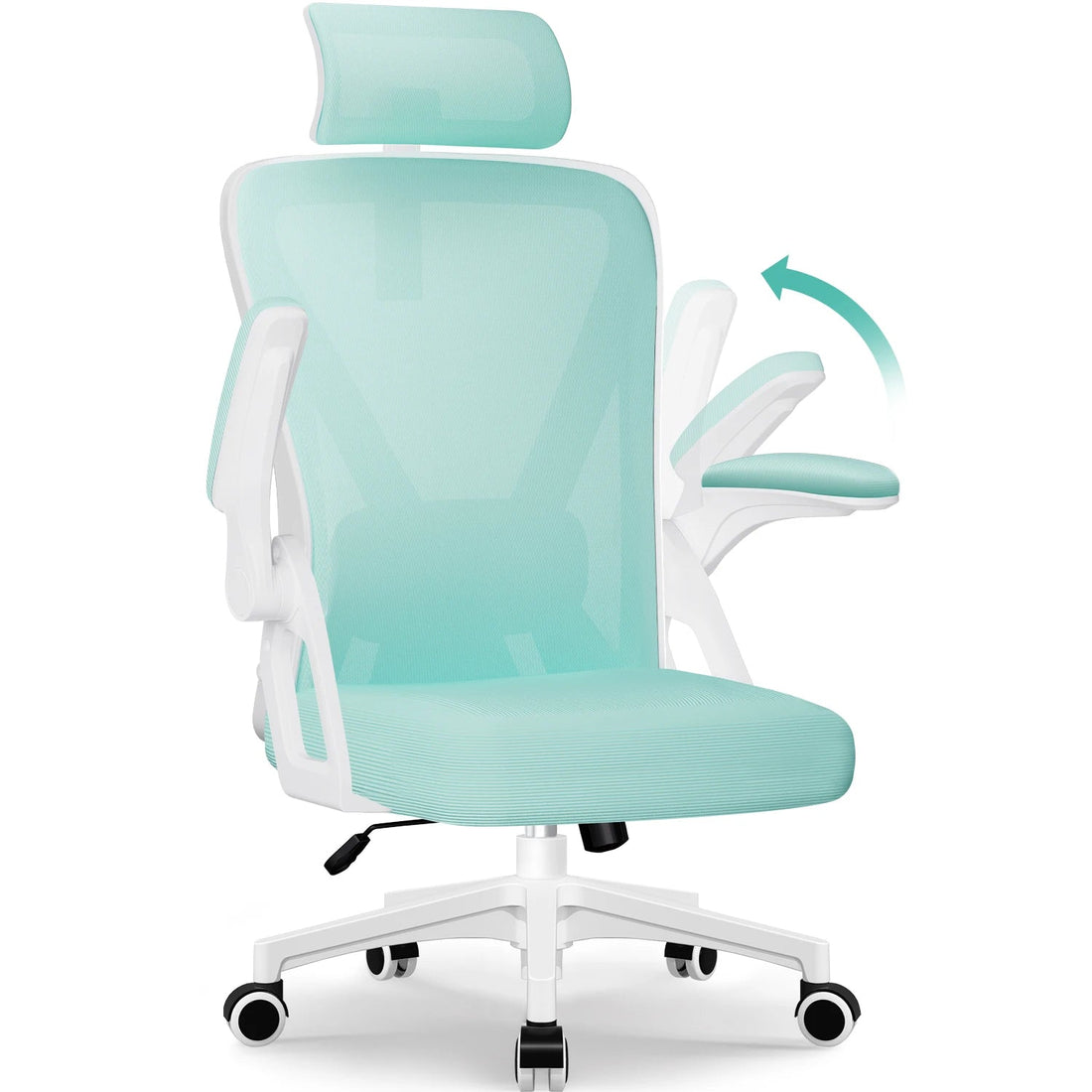 Chaise de bureau vert pour travail et jeux vidéo - vente privée 14:202520811Mint;200007763:201336101