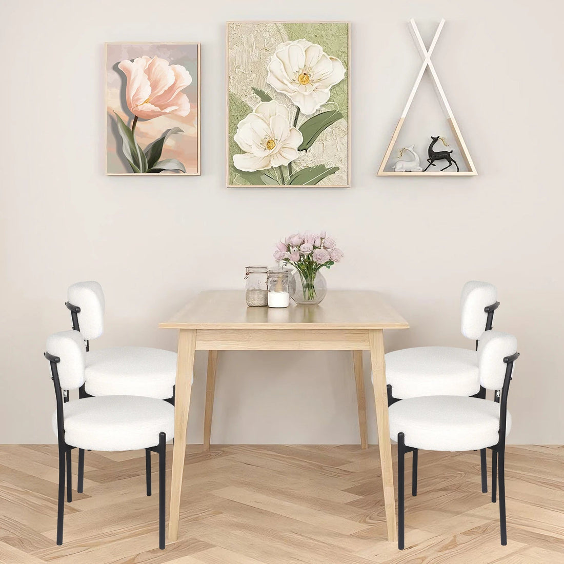 Chaise salle a manger 2 ensembles doux - vente privée 200007763:201336342