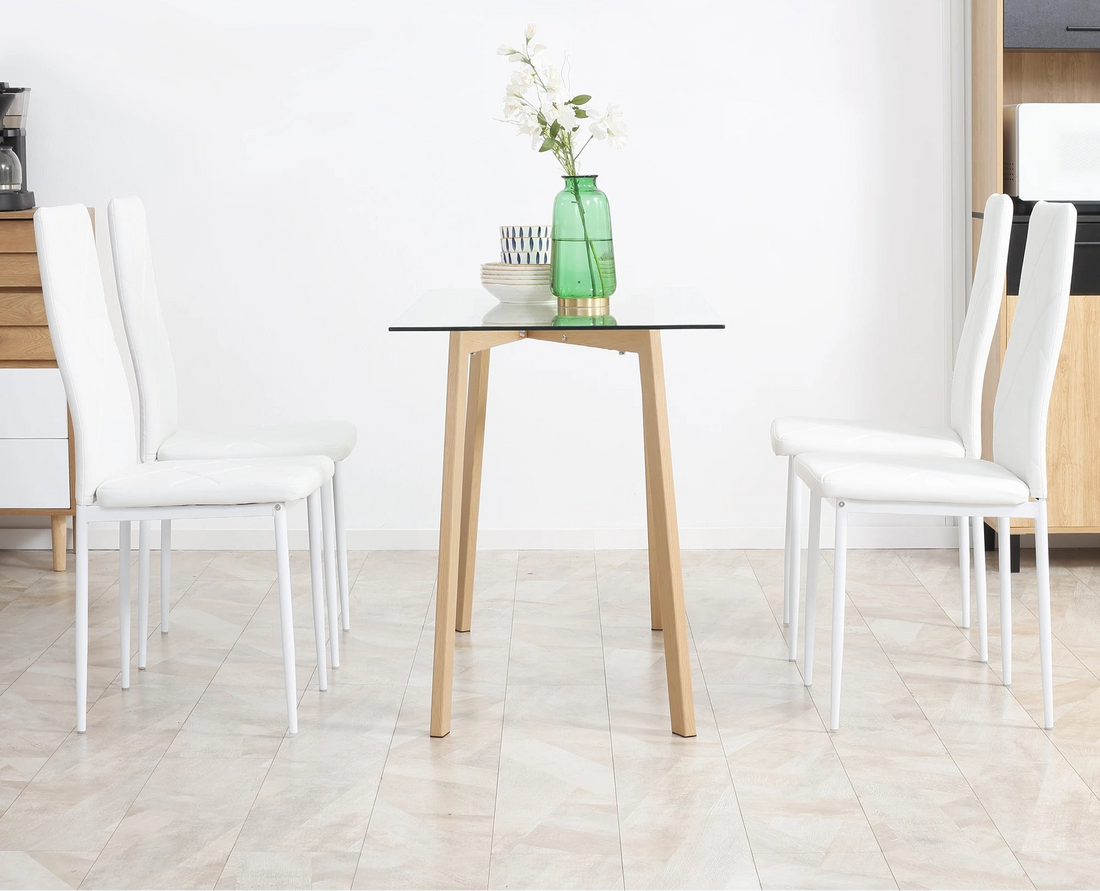 Chaise salle à manger blanc de 4 pièces - vente privée 14:29White;200007763:201336104
