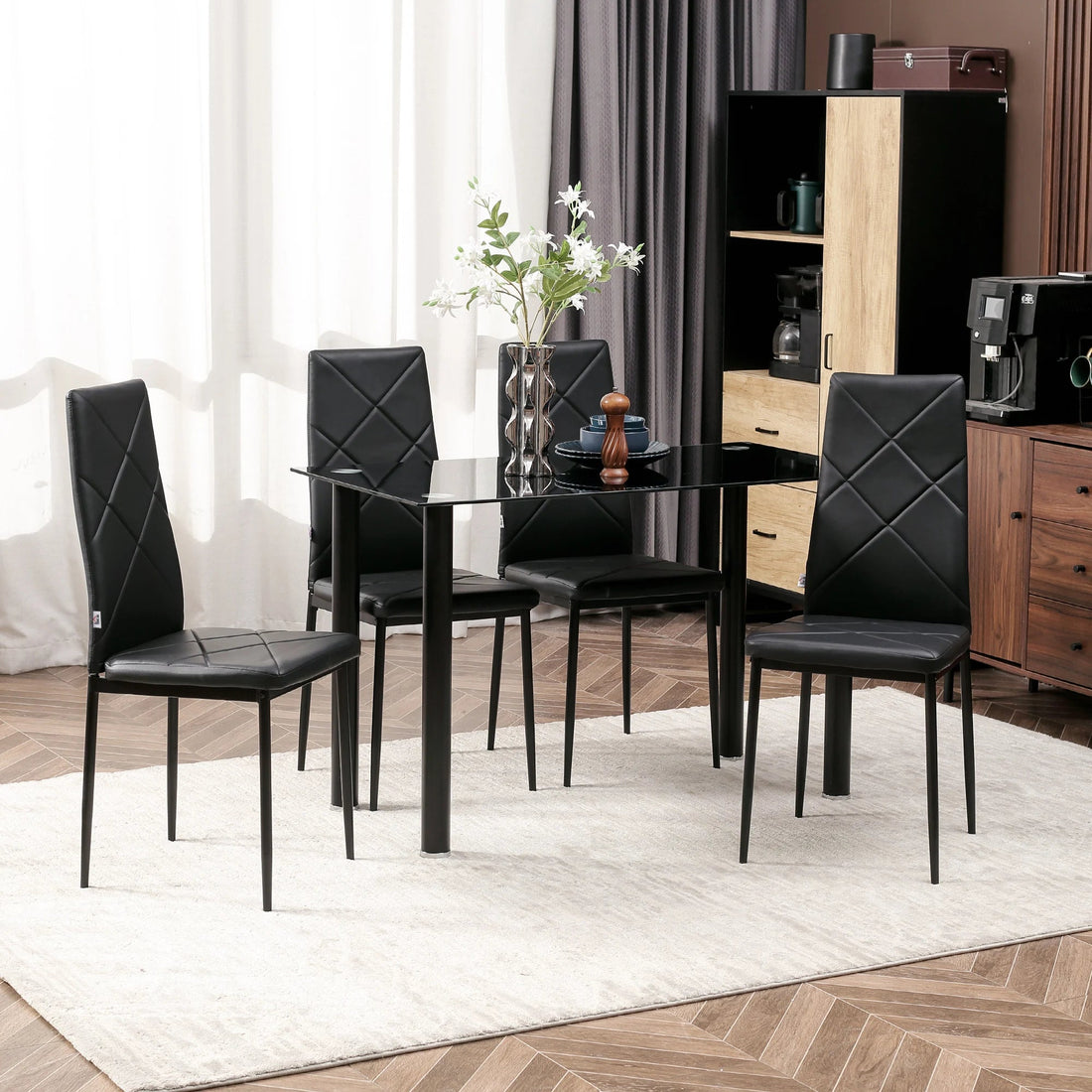 Chaise salle à manger blanc de 4 pièces - vente privée 14:29White;200007763:201336104