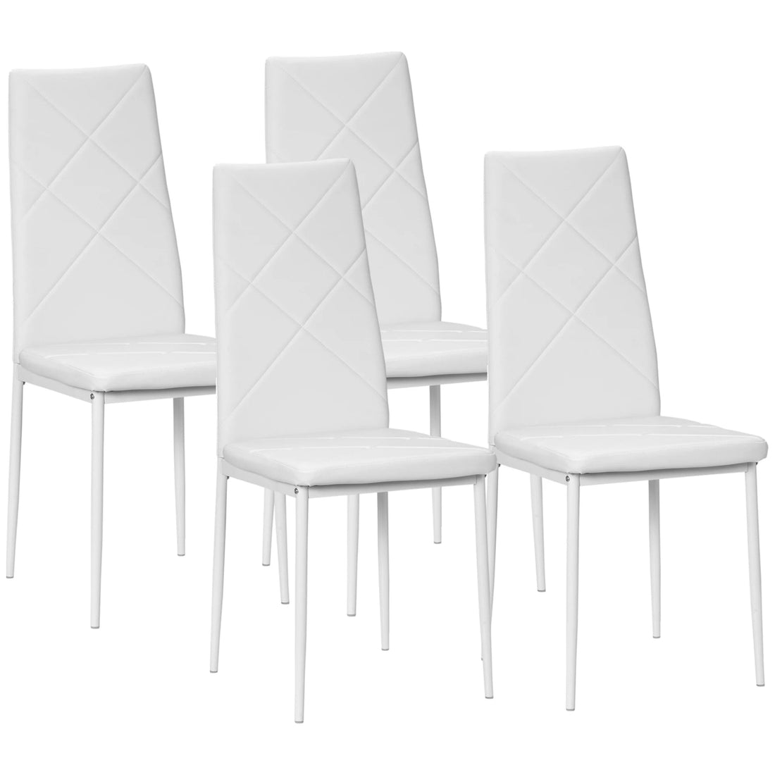 Chaise salle à manger blanc de 4 pièces - vente privée 14:29White;200007763:201336104