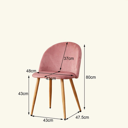 Chaise salle à manger bleu 4 ensemble en velours et pieds métal - vente privée 14:200004889Green;200007763:201336101