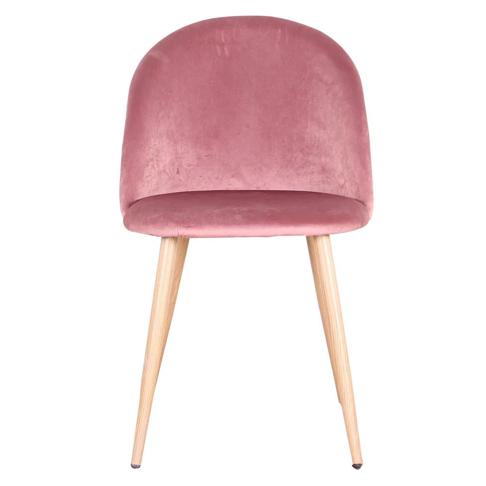 Chaise salle à manger bleu 4 ensemble en velours et pieds métal - vente privée 14:200004889Green;200007763:201336101