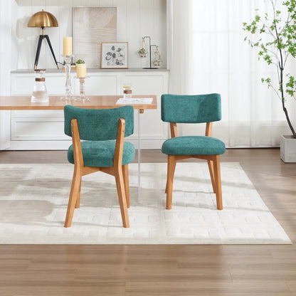 Chaise salle à manger bois moderne 2 ensembles - vente privée 14:200844060Green 2 pcs;200007763:201336101