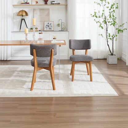 Chaise salle à manger bois moderne 2 ensembles - vente privée 14:365458Gray 2 pcs;200007763:201336101