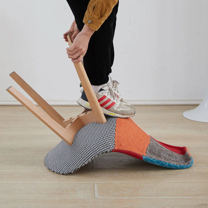Chaise salle à manger coloré avec pieds en bois 4 pièces ensembles - vente privée 14:10Red;200007763:201336101
