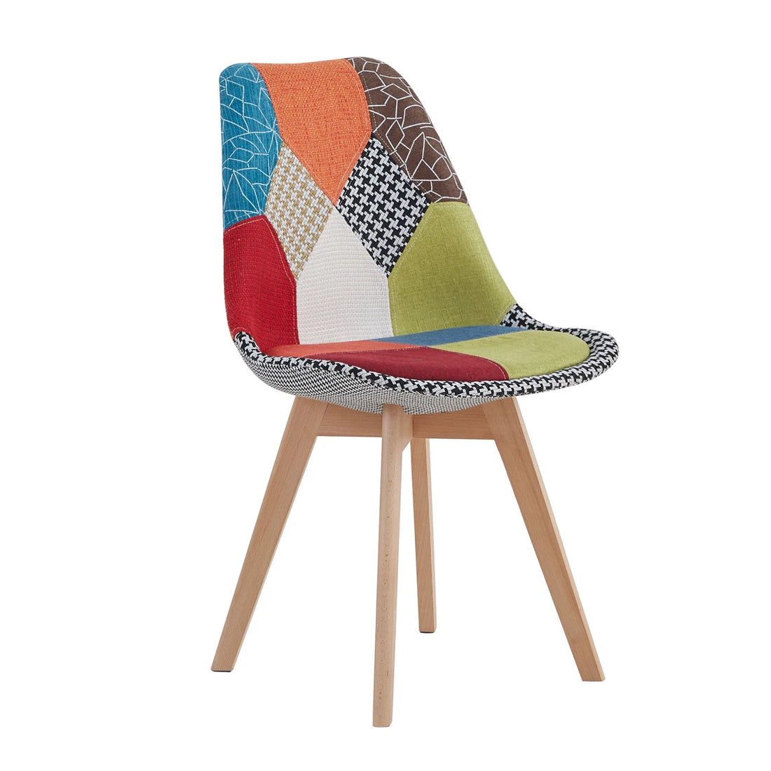 Chaise salle à manger coloré avec pieds en bois 4 pièces ensembles - vente privée 14:10Red;200007763:201336101