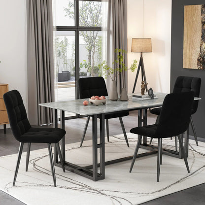 Chaise salle à manger confortable de luxe 4 pièces - vente privée 14:193Black;200007763:201336101