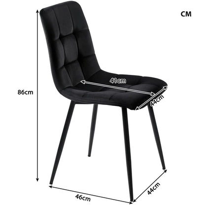 Chaise salle à manger confortable de luxe 4 pièces - vente privée 14:200844061Grey;200007763:201336101