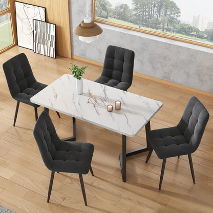 Chaise salle à manger confortable de luxe 4 pièces - vente privée 14:200844061Grey;200007763:201336101
