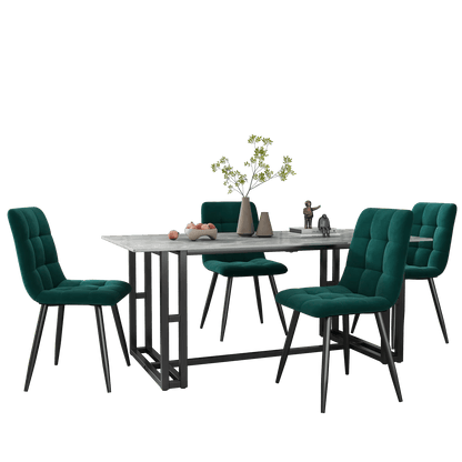 Chaise salle à manger confortable de luxe 4 pièces - vente privée 14:200844061Grey;200007763:201336101