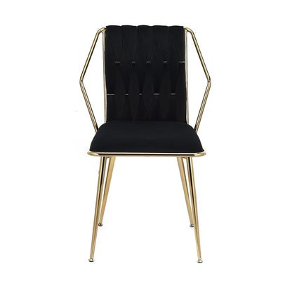 Chaise salle à manger couleur noir lot de 2 pièces avec accoudoirs - vente privée 14:193;200007763:201336101