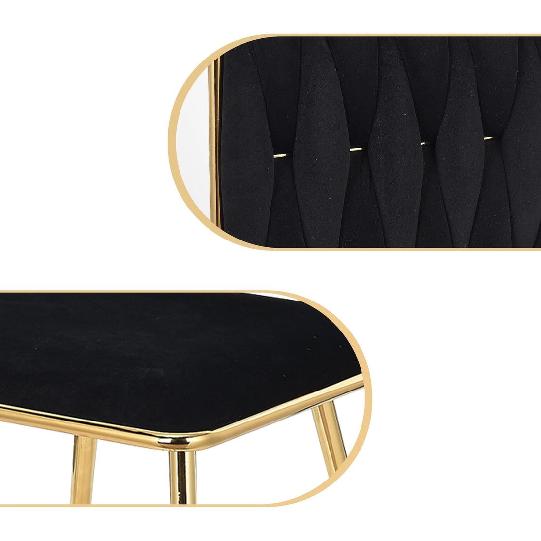 Chaise salle à manger couleur noir lot de 2 pièces avec accoudoirs - vente privée 14:193;200007763:201336101