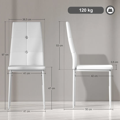 Chaise salle à manger design simple et moderne de 6 pèces ensembles - vente privée 14:193;200007763:201336104