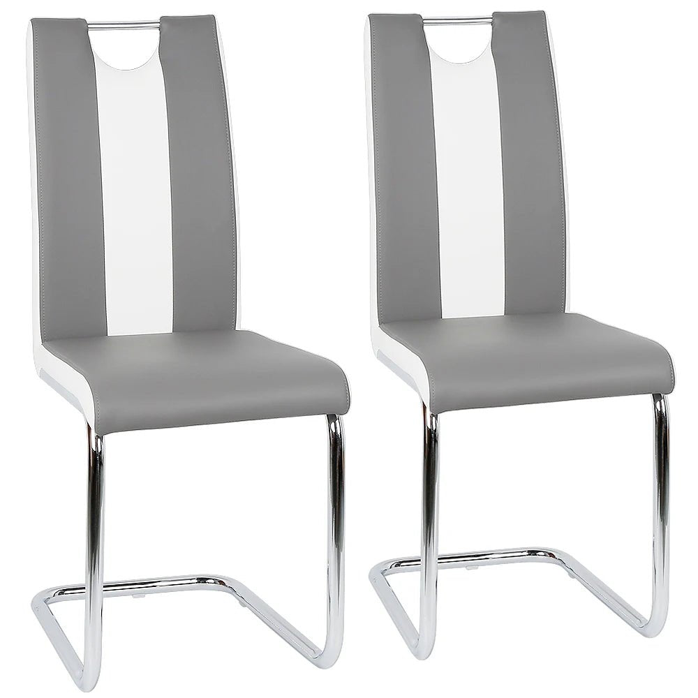 Chaise salle à manger en cuir artificiel moderne 2 ensembles - vente privée 14:200844061;200007763:203372089