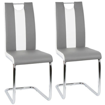 Chaise salle à manger en cuir artificiel moderne 2 ensembles - vente privée 14:200844061;200007763:203372089