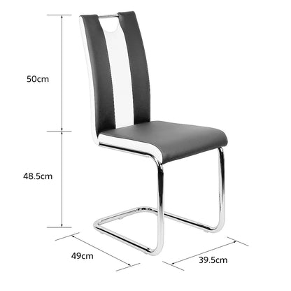 Chaise salle à manger en cuir artificiel moderne 2 ensembles - vente privée 14:200844061;200007763:203372089