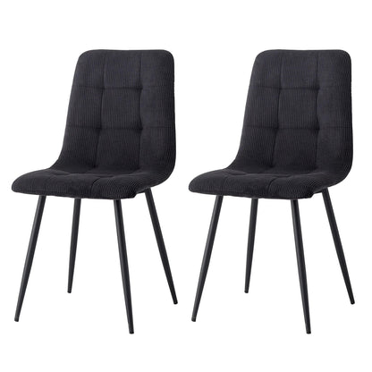 Chaise salle à manger gris tendance lot de 2/4/6 - vente privée 14:2000048892pcs Black;200007763:201336101