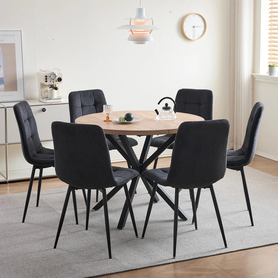 Chaise salle à manger gris tendance lot de 2/4/6 - vente privée 14:200006155Grey;200007763:201336101