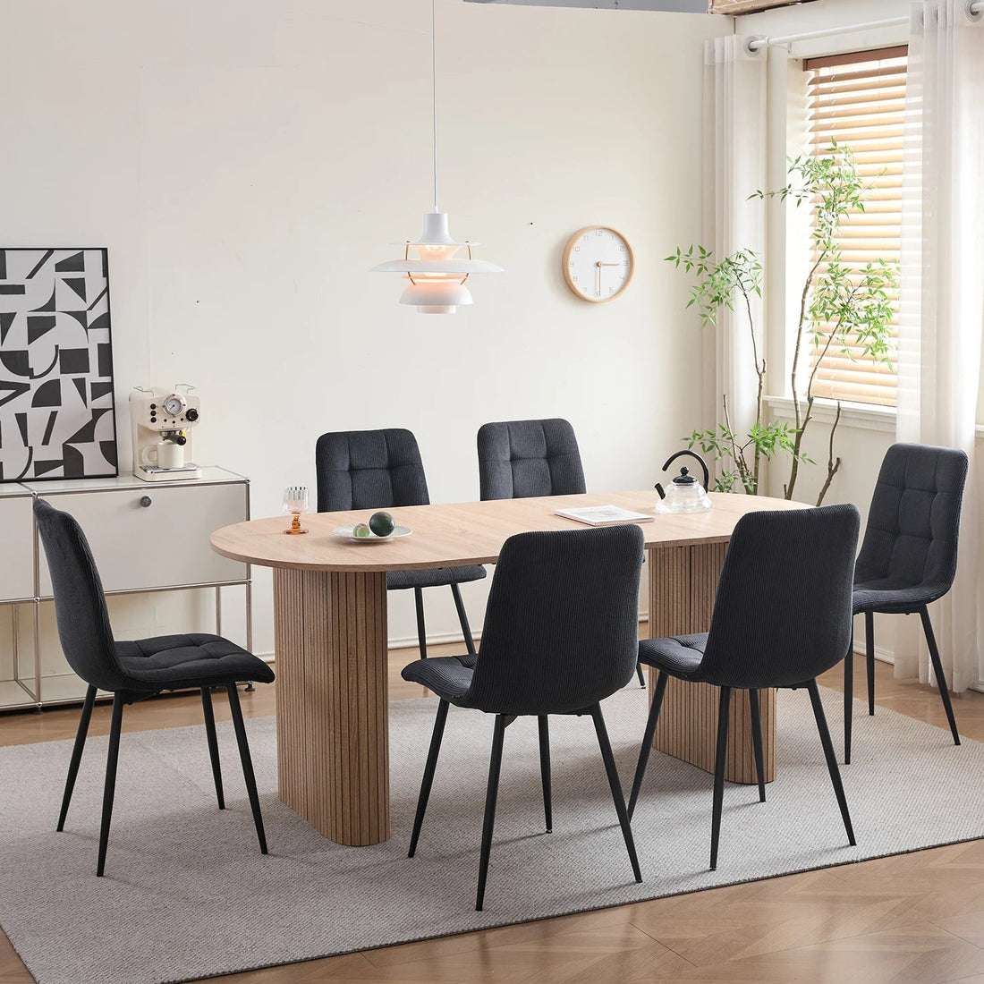 Chaise salle à manger gris tendance lot de 2/4/6 - vente privée 14:200006155Grey;200007763:201336101
