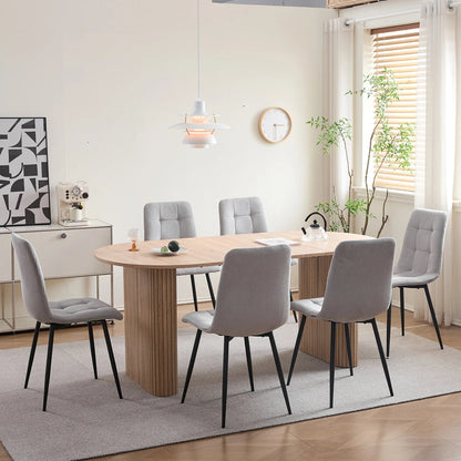 Chaise salle à manger gris tendance lot de 2/4/6 - vente privée 14:200006155Grey;200007763:201336101