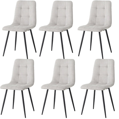 Chaise salle à manger gris tendance lot de 2/4/6 - vente privée 14:3654586pcs Grey;200007763:201336101