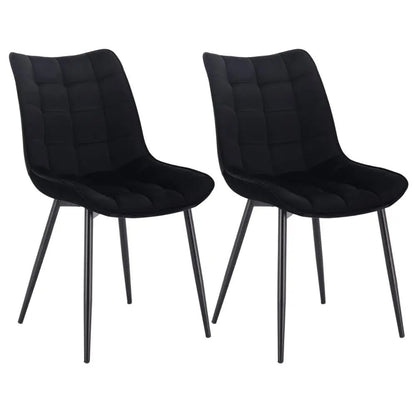 Chaise salle à manger grise en métal 2 ensembles - vente privée 14:193velvet black;200007763:201336101