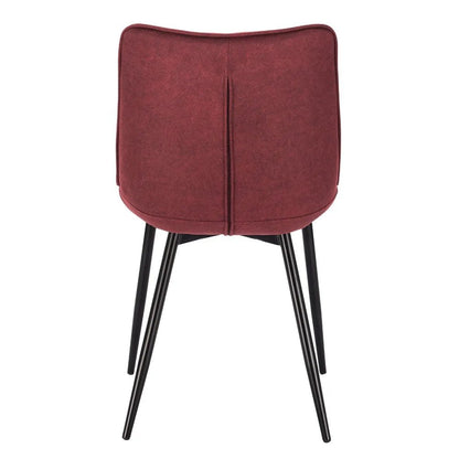 Chaise salle à manger grise en métal 2 ensembles - vente privée 14:365458leather brown;200007763:201336101