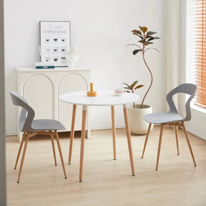 Chaise salle à manger lot de 6 ensembles en plastique moderne - vente privée 14:29White;200007763:201336101