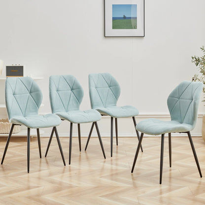 Chaise salle à manger marron / Beige / Vert en lin par lot de 2/4/6 pièces - vente privée 14:2008440616PCS Brown;200007763:201336101