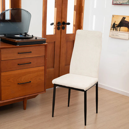 Chaise salle à manger moderne beige 4/8/12 ensembles 108 × 43 × 23  cm - vente privée 14:200844060White-4PCS;200007763:201336101