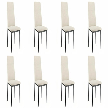 Chaise salle à manger moderne beige 4/8/12 ensembles 108 × 43 × 23  cm - vente privée 14:200844061White-8PCS;200007763:201336101