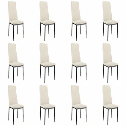 Chaise salle à manger moderne beige 4/8/12 ensembles 108 × 43 × 23  cm - vente privée 14:29White-12PCS;200007763:201336101