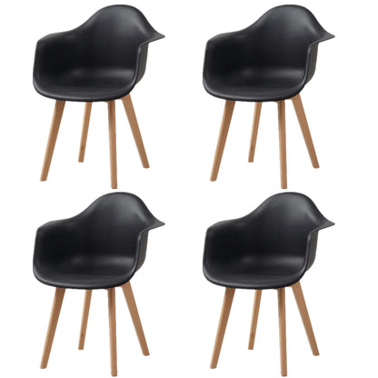 Chaise salle à manger moderne style minimaliste 4 ensembles - vente privée 14:193Black;200007763:201336101