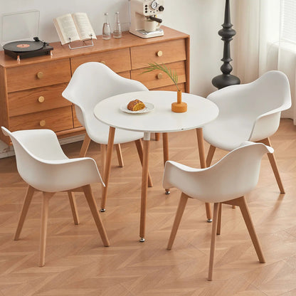 Chaise salle à manger moderne style minimaliste 4 ensembles - vente privée 14:29White;200007763:201336101