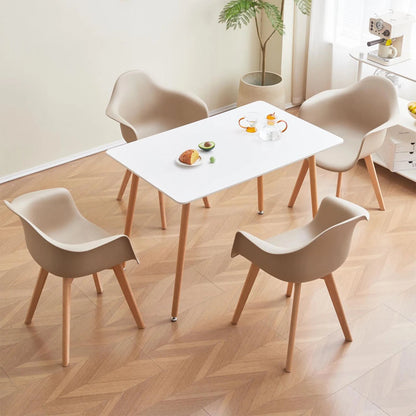 Chaise salle à manger moderne style minimaliste 4 ensembles - vente privée 14:29White;200007763:201336101