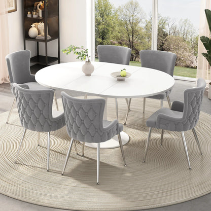 Chaise salle à manger originale en velours 2 pièces - vente privée 14:2000061542pc;200007763:201336101