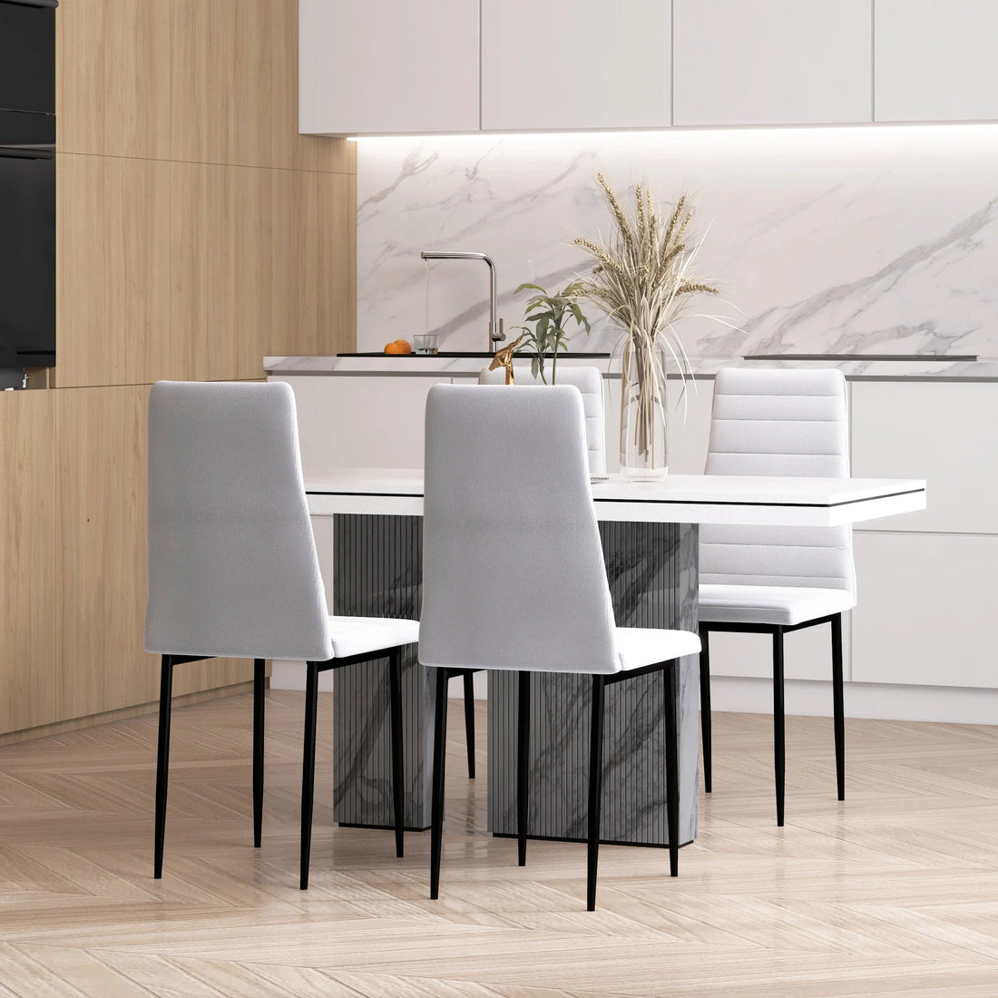 Chaise salle à manger pas cher de 4 pièces ensembles - vente privée 14:200006155;200007763:201336104