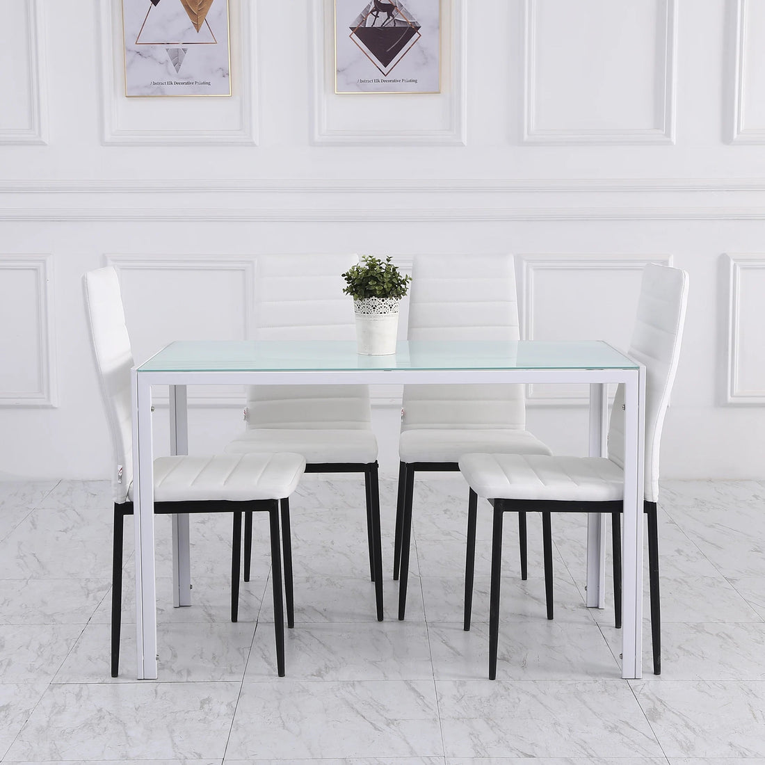 Chaise salle à manger pas cher de 4 pièces ensembles - vente privée 14:200006155;200007763:201336104