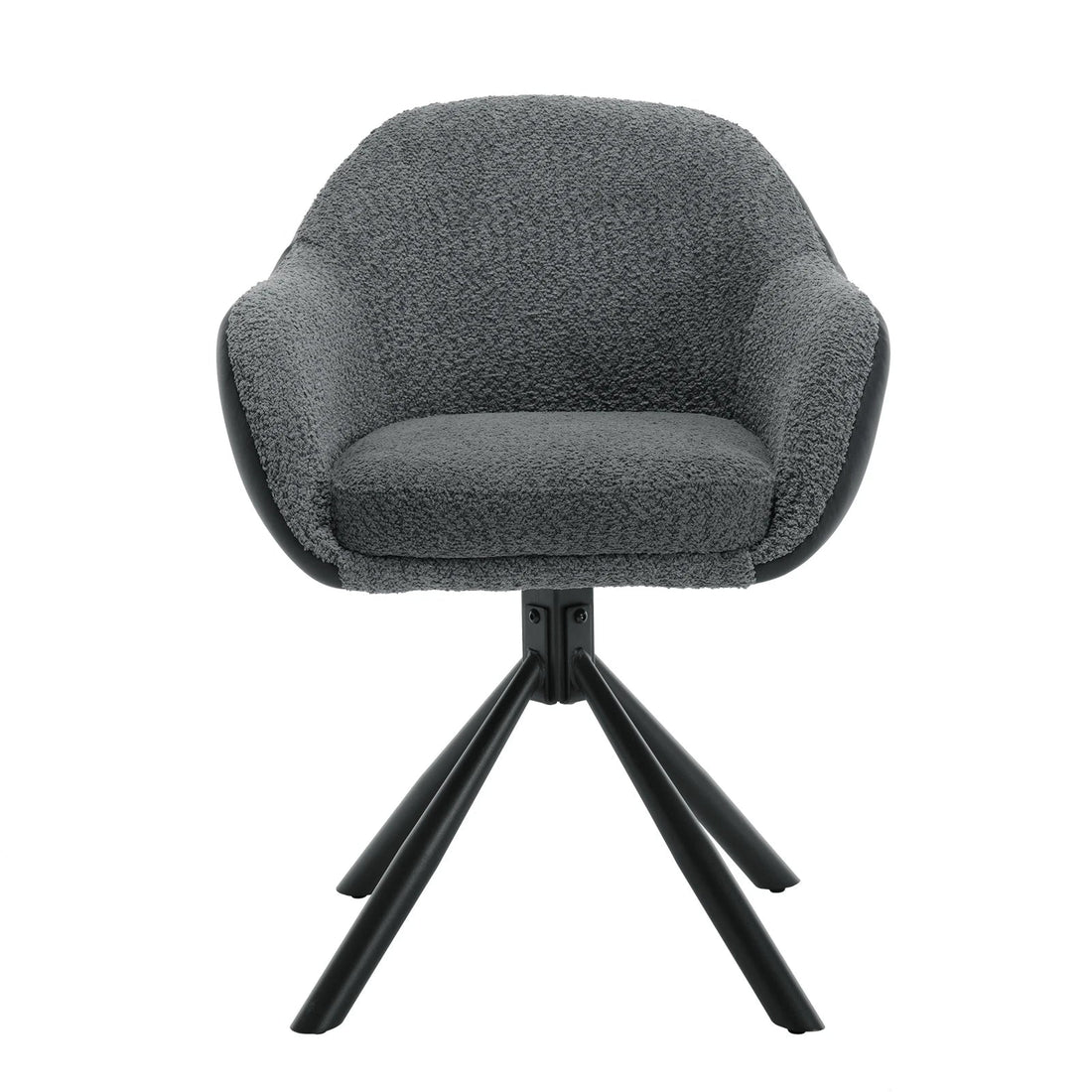Chaise salle à manger pivotante de luxe premium 2 pièces - vente privée 14:200004889dark grey Chenille;200007763:201336101