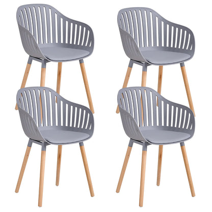 Chaise salle à manger plastique originale 4 ensembles - vente privée 14:200844061Grey;200007763:201336101
