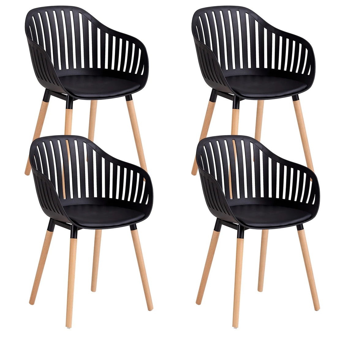 Chaise salle à manger plastique originale 4 ensembles - vente privée 14:29White;200007763:201336101